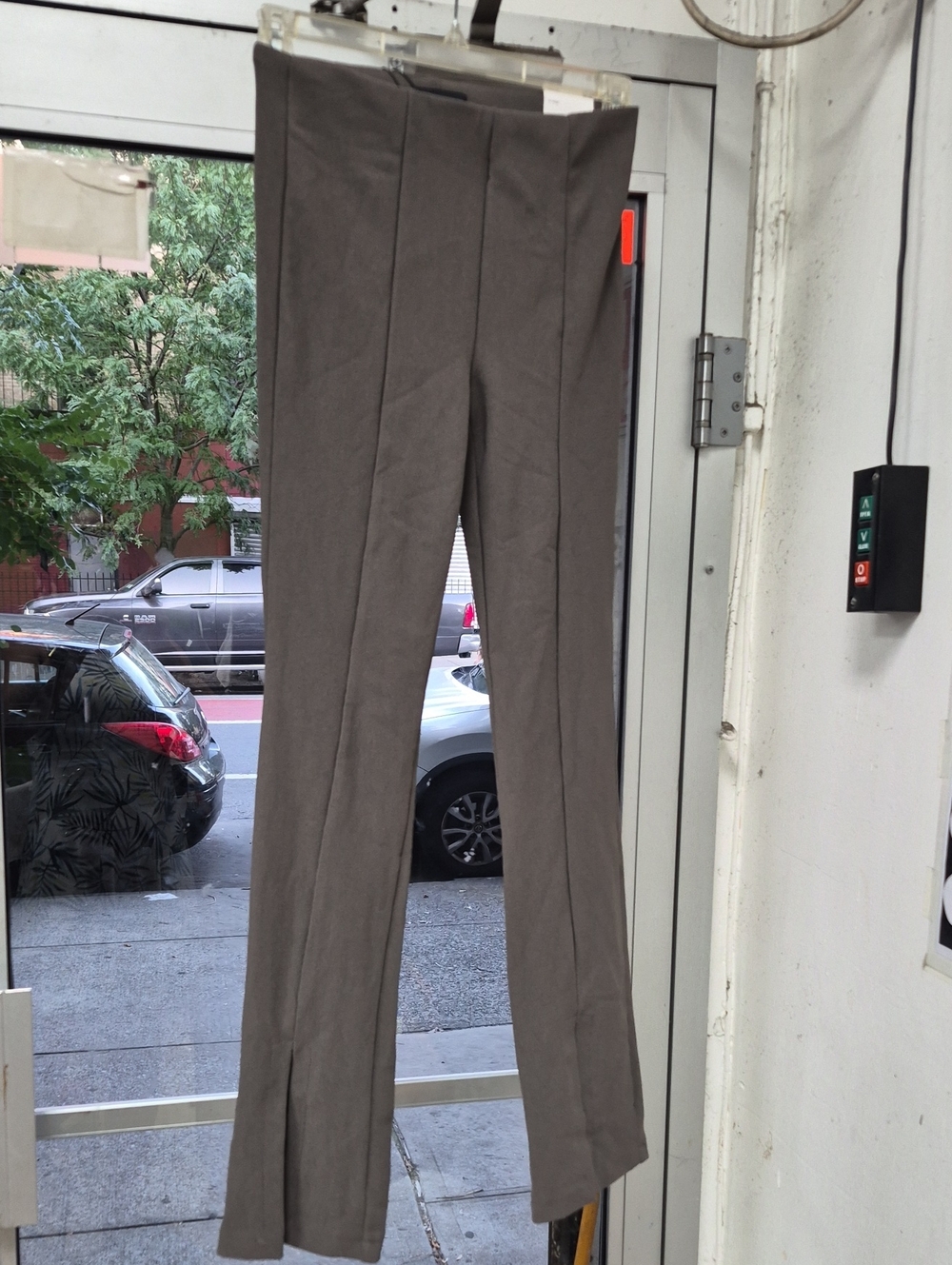 Zara Women's Boot-Cut Dress Pants in Taupe